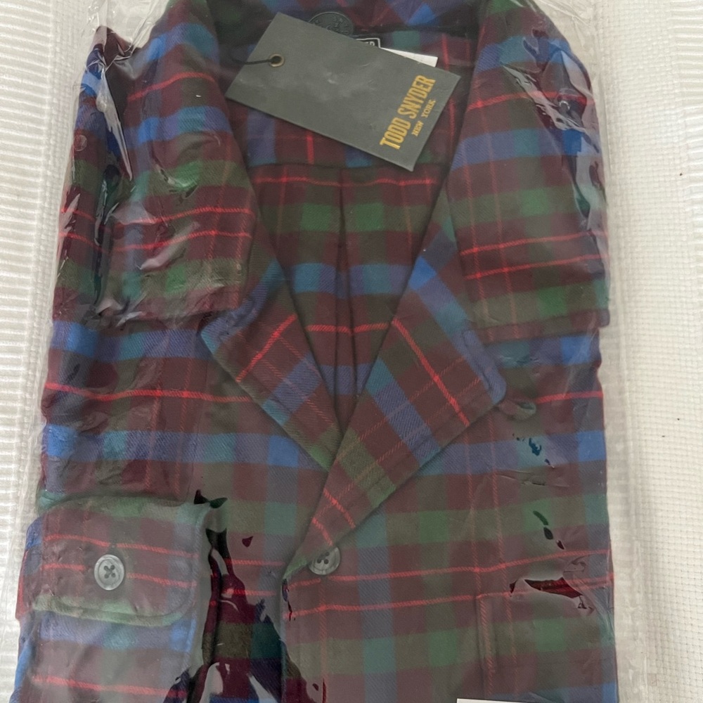 Todd Snyder | Men’s L Camp-Collar Flannel.